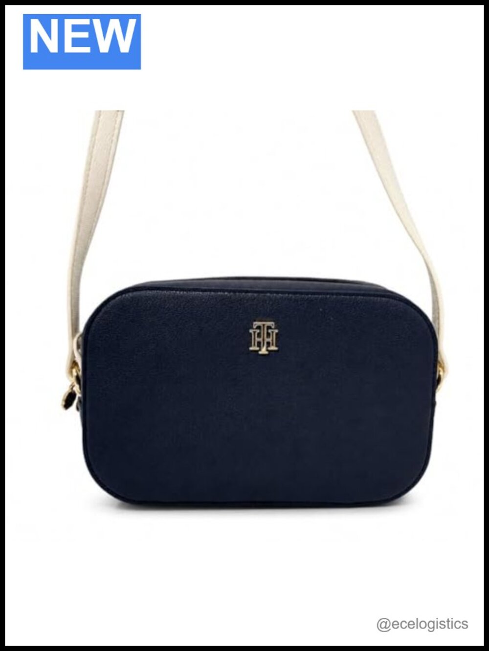 Faux Leather Camera Crossbody with Belted Detail